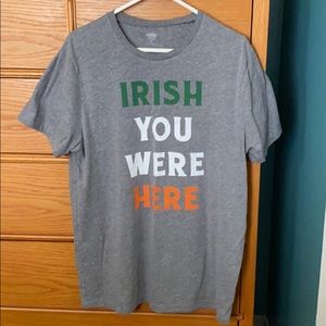 Irish You Were Here grey Old Navy T-shirt sz L